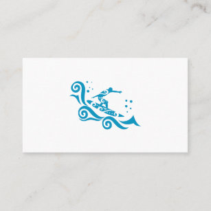 Maori Surfer With Waves Gift Idea Business Card