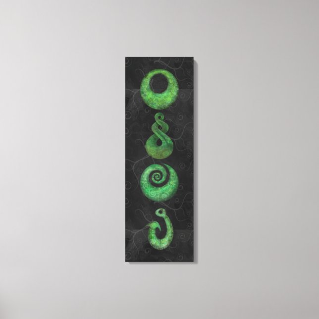 Maori symbols canvas print (Front)