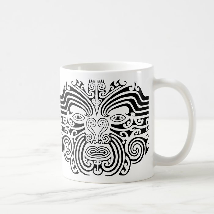 Maori Tattoo   Black and White Coffee Mug