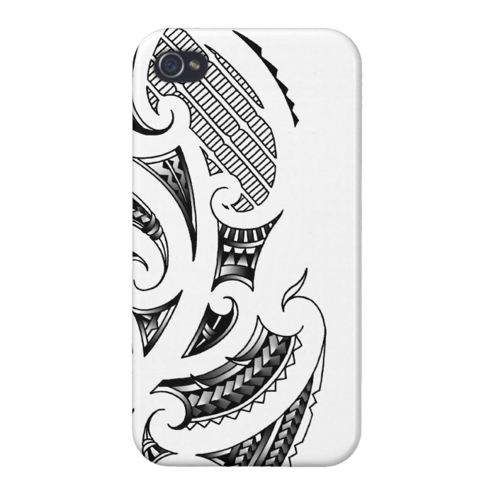 Maori tattoo design case for iPhone 4