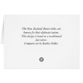 Maori Tattoo - Gold Cards (Back Horizontal)