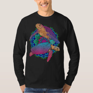 Maori Tribal Mandala Sea Animal Colorful Hawaiian T-Shirt
