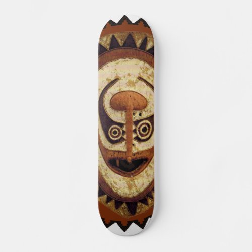 Maori Tribal Mask Skateboard