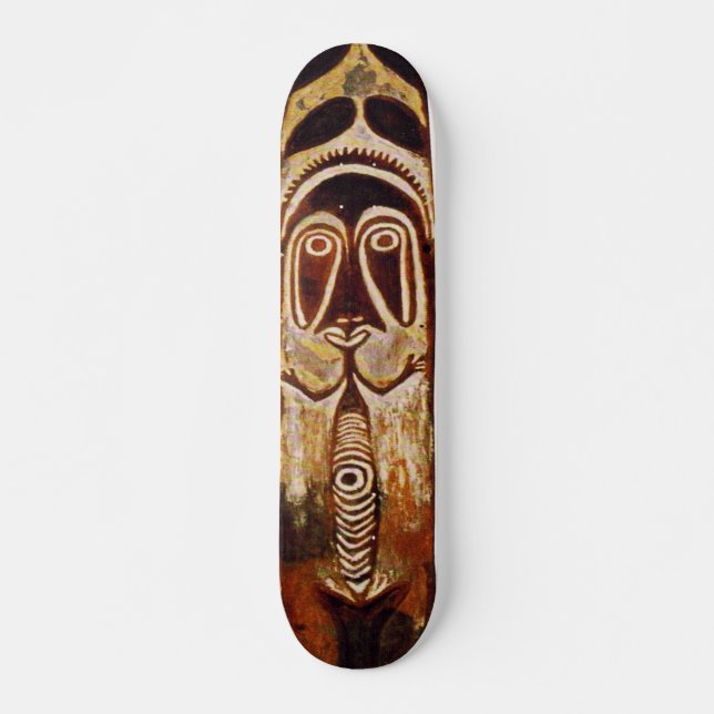 Maori Tribal Shield Skateboard Deck (Front)