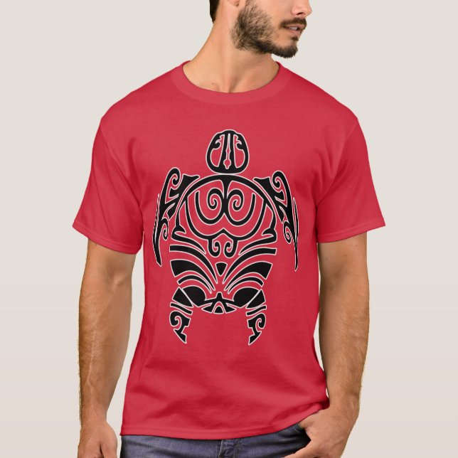 maori turtle turtle tribal tattoo boy T-Shirt (Front)
