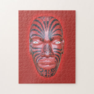 Maori War Canoe Figurehead Jigsaw Puzzle