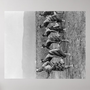 Maori War Dance Photograph Poster
