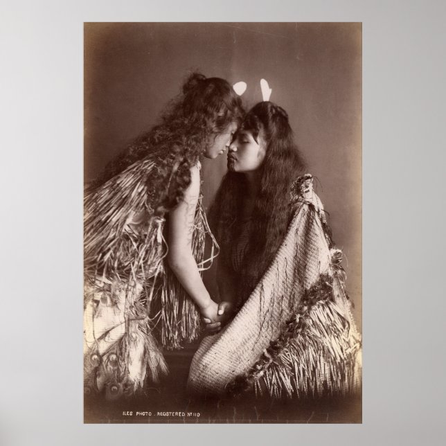 Maori Women, New Zealand Poster (Front)