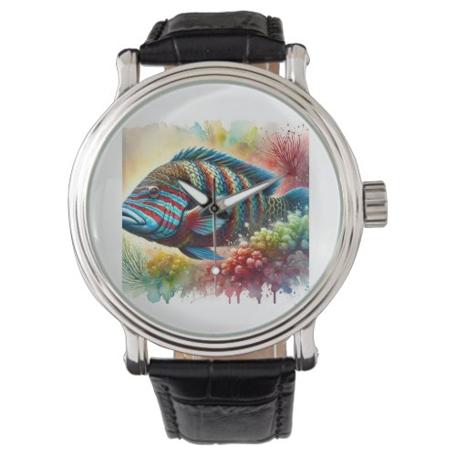 Maori Wrasse 210624AREF109 _ Watercolor Watch