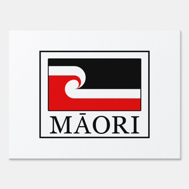 Maori Yard Sign (Front)