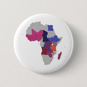 Map Africa Political Geography Continent Button