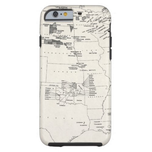 MAP AMERICAN INDIANS 2 TOUGH iPhone 6 CASE