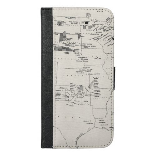 MAP AMERICAN INDIANS 2 iPhone 66S PLUS WALLET CASE