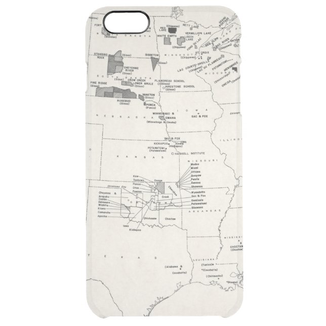 MAP: AMERICAN INDIANS 2 UNCOMMON iPhone CASE (Back)