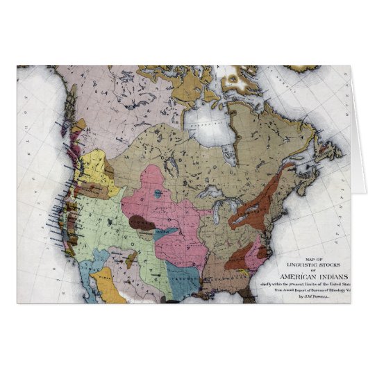MAP: AMERICAN INDIANS 3 CARDS (Front Horizontal)