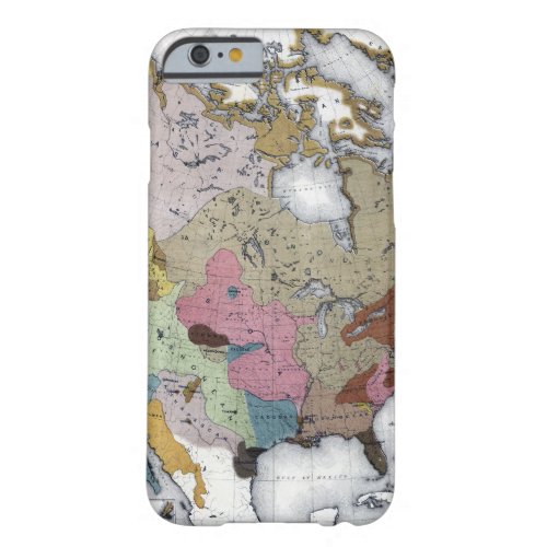 MAP AMERICAN INDIANS 3 BARELY THERE iPhone 6 CASE