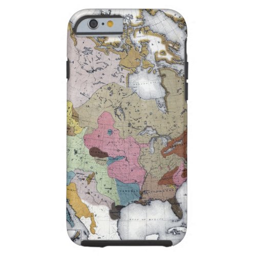 MAP AMERICAN INDIANS 3 TOUGH iPhone 6 CASE