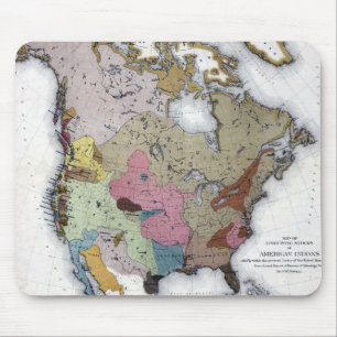 MAP: AMERICAN INDIANS 3 MOUSE PAD