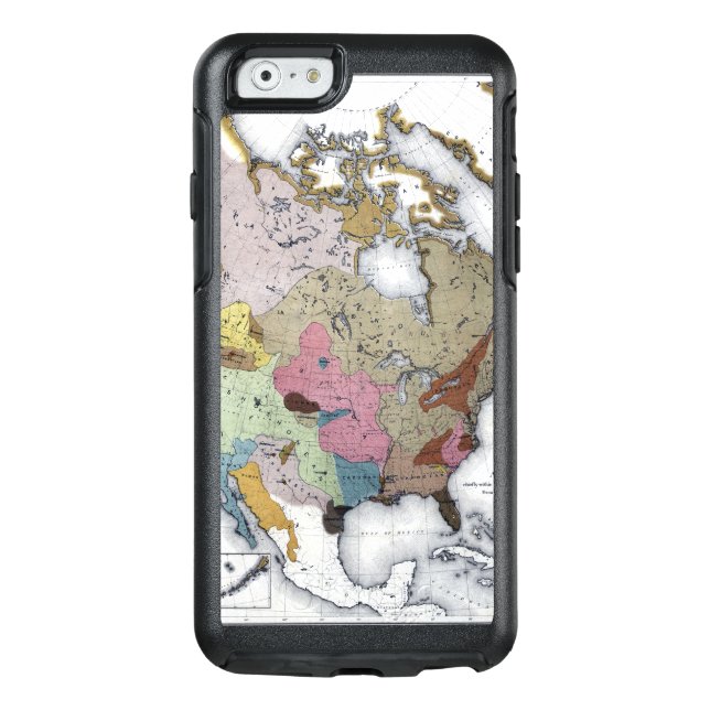 MAP: AMERICAN INDIANS 3 OTTERBOX iPhone CASE (Back)