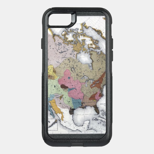 MAP: AMERICAN INDIANS 3 OTTERBOX iPhone CASE (Back)
