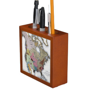 MAP: AMERICAN INDIANS 3 PENCIL HOLDER