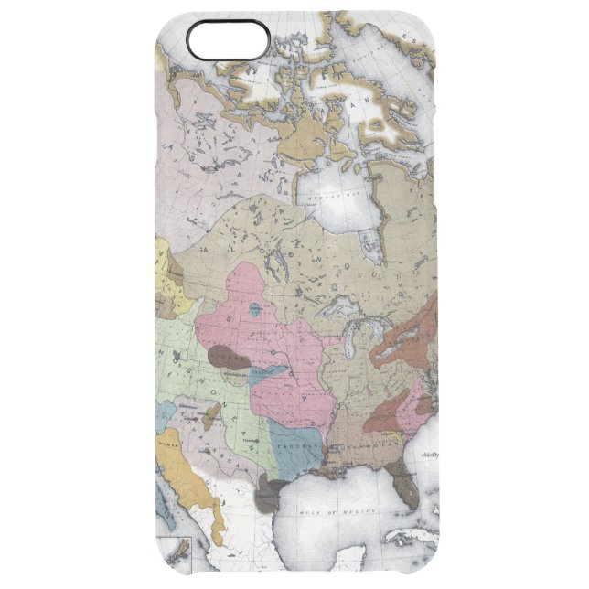 MAP: AMERICAN INDIANS 3 UNCOMMON iPhone CASE (Back)