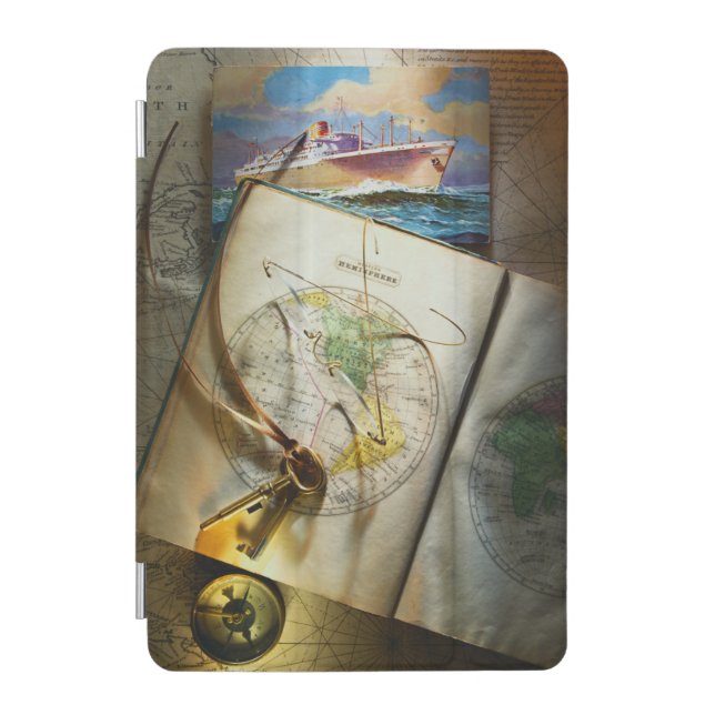 Map And Compass iPad Mini Cover (Front)