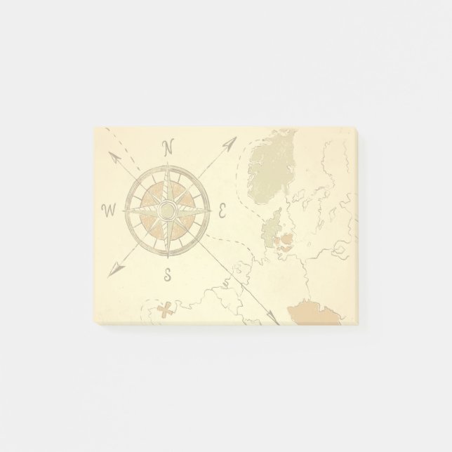 Map and Compass Post-it Notes (Front)