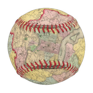 Map Around The City Of Philadelphia Baseball