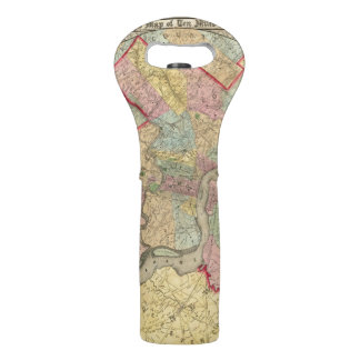 Map Around The City Of Philadelphia Wine Bag
