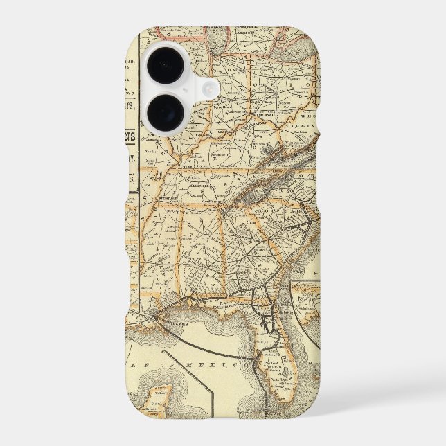 Map Atlantic Coast Line Iphone Case (Back)