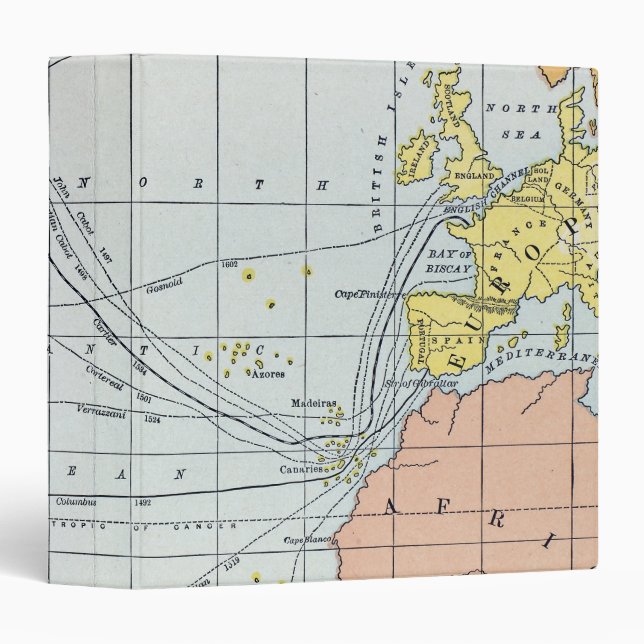 MAP: ATLANTIC VOYAGES BINDER (Front/Spine)