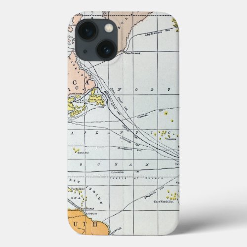 MAP ATLANTIC VOYAGES iPhone 13 CASE