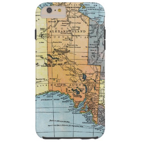MAP AUSTRALIA c1890 Tough iPhone 6 Plus Case
