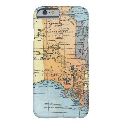 MAP AUSTRALIA c1890 Barely There iPhone 6 Case