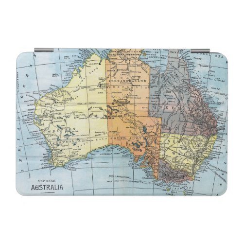 MAP AUSTRALIA c1890 iPad Mini Cover