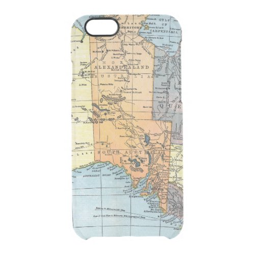 MAP AUSTRALIA c1890 Clear iPhone 66S Case