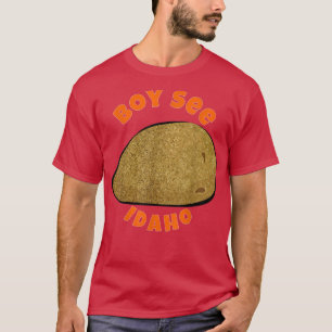 Map Boise Idaho Home State Of Idaho Boy See Idaho T-Shirt