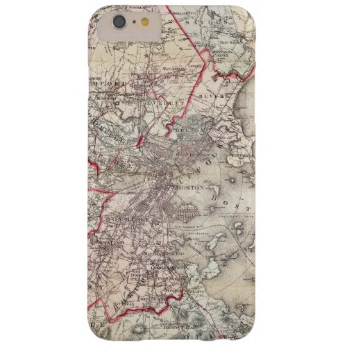 Map Boston 1883 Barely There iPhone 6 Plus Case