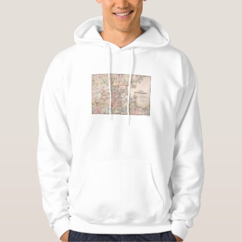 Map Boston 1883 Hoodie