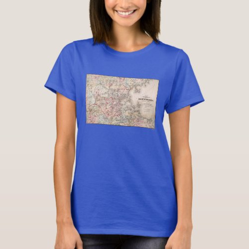 Map Boston 1883 T_Shirt