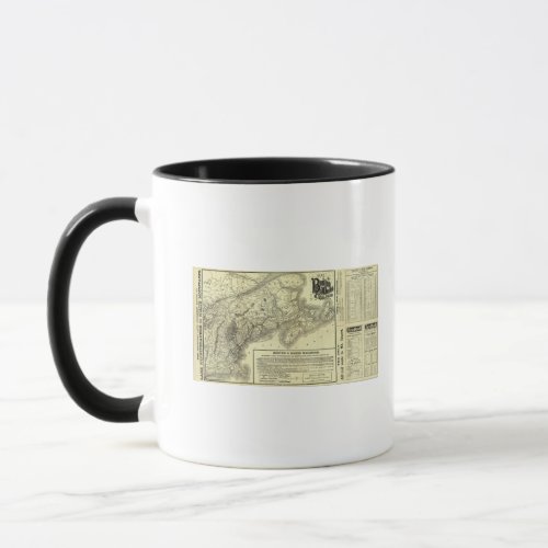 Map Boston and Maine Railroad 2 Mug