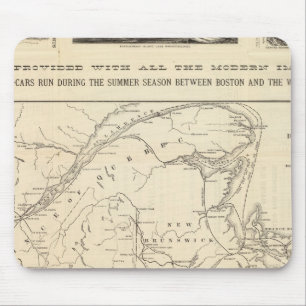 Map Boston and Maine Railroad Mouse Pad