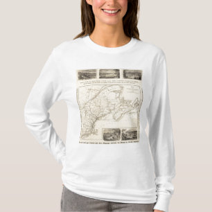 Map Boston and Maine Railroad T-Shirt