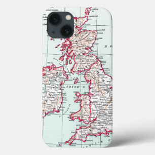 MAP: BRITISH ISLES, c1890 iPhone 13 Case