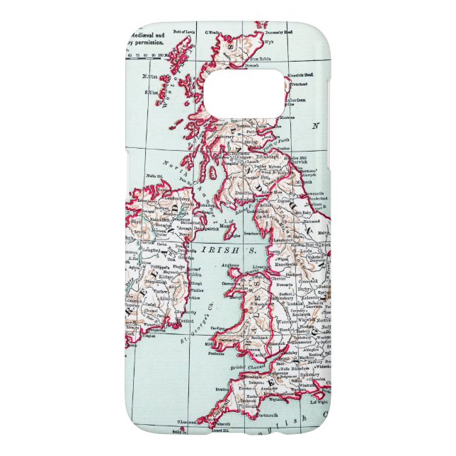 MAP: BRITISH ISLES, c1890 Case-Mate Samsung Galaxy Case (Back)