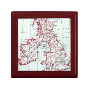MAP: BRITISH ISLES, c1890 Gift Box
