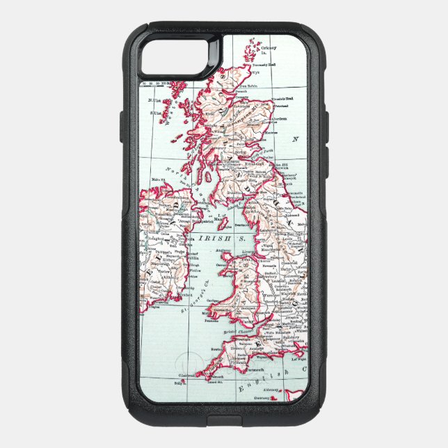 MAP: BRITISH ISLES, c1890 Otterbox iPhone Case (Back)