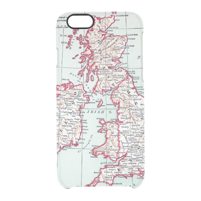 MAP: BRITISH ISLES, c1890 Uncommon iPhone Case (Back)