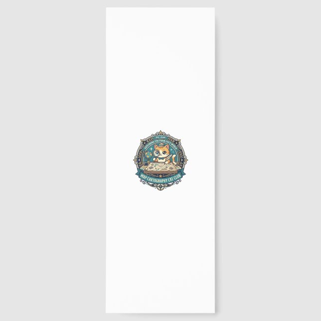 Map Cartography Cat Funny Cat Lover Design - Map C Bookmarks (Front)
